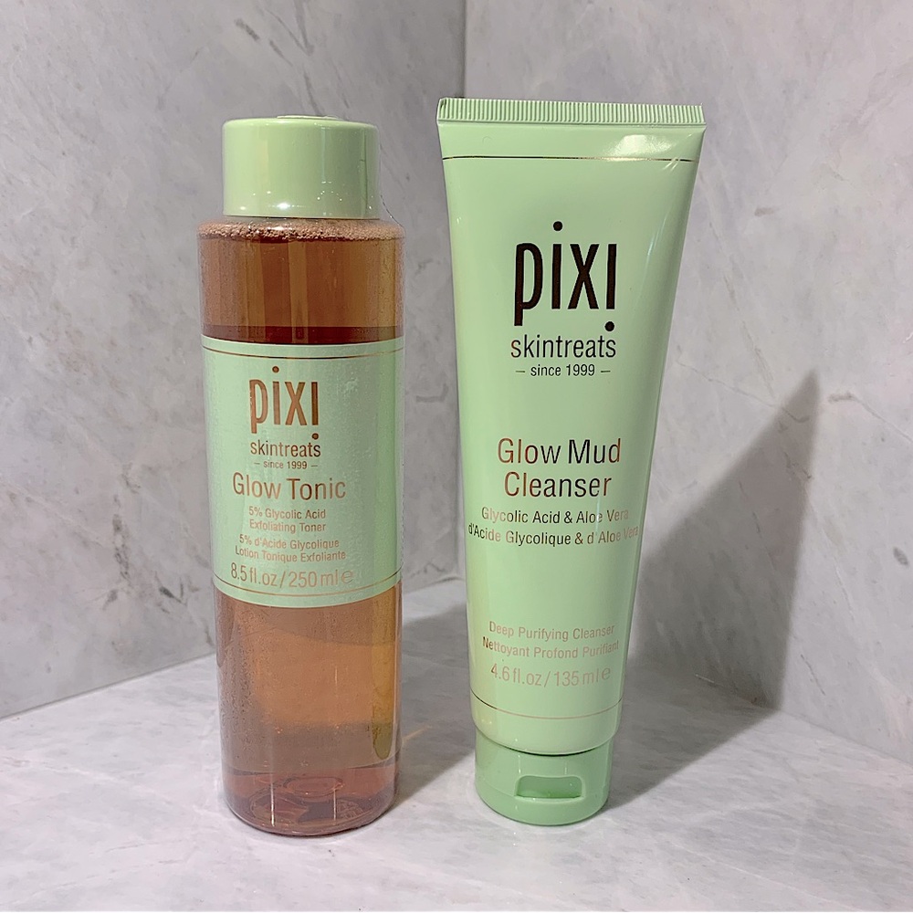 New never used Pixie Glow Toner  + Pixie Glow Mud cleanser